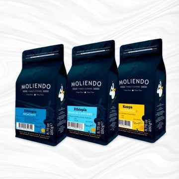 Moliendo Afrika Kahveleri Avantaj Paketi 3x250 g