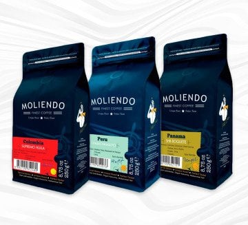 Moliendo Güney Amerika Kahveleri Avantaj Paketi 3x250 g