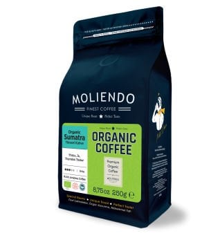 Moliendo Organic Indonesia Sumatra (Çekirdek) Yöresel Kahve 250 g
