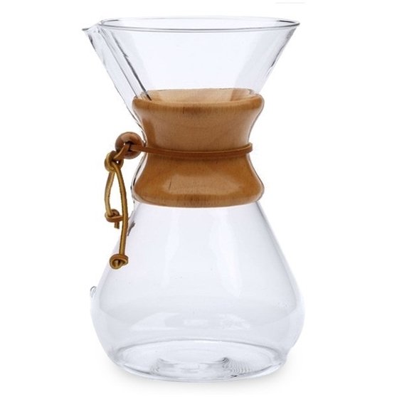  Chemex Ahşap Boyunlu Kahve Demleme Sistemi 8 Kap