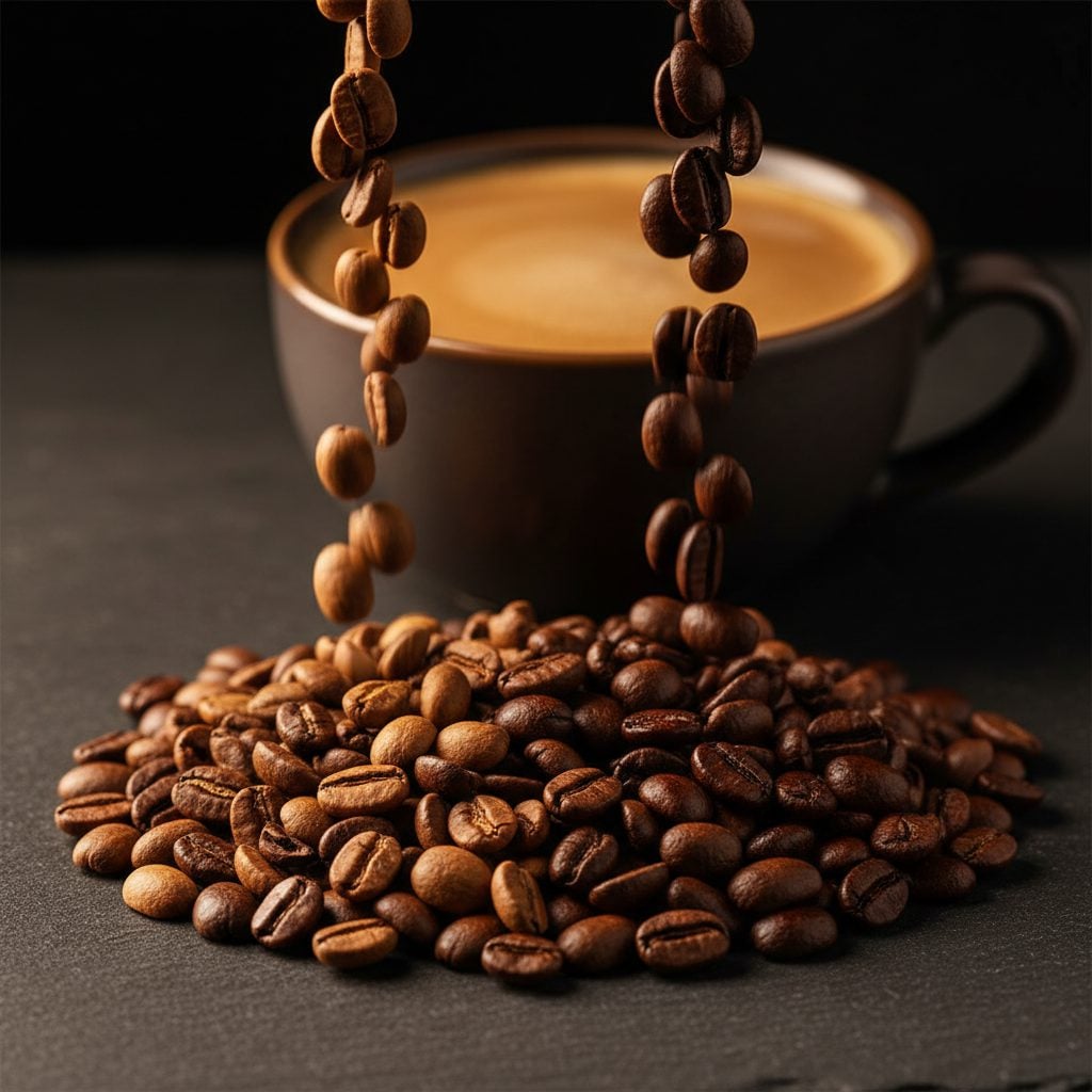 Moliendo Half Caff Kolombiya ve Afrika çekirdeği harmanı