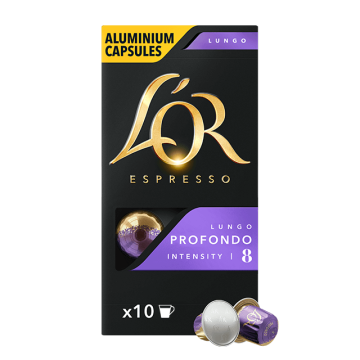 L'OR Kapsül Kahve Lungo Profondo (10 x Nespresso Uyumlu Kapsül)
