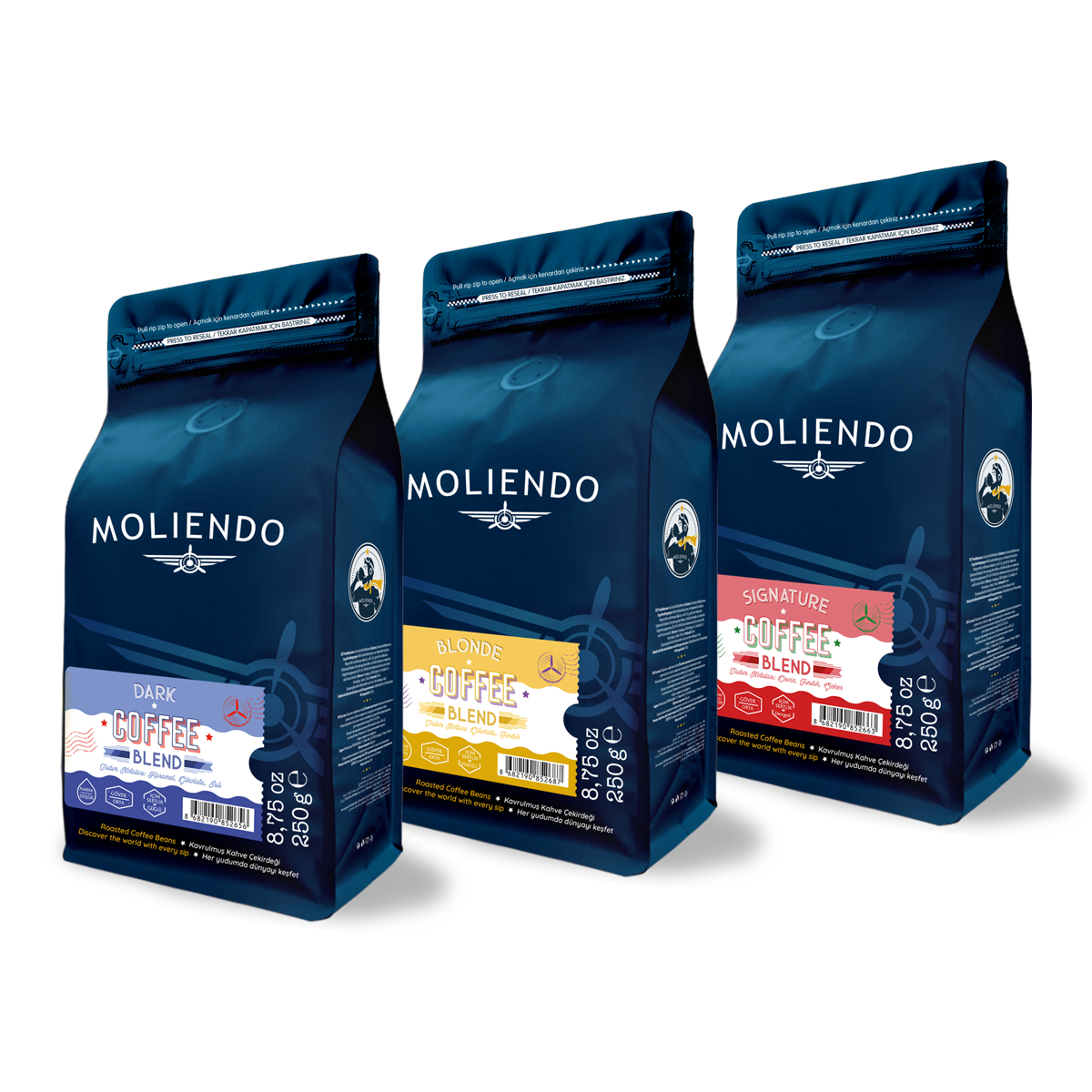 Moliendo Espresso Avantaj Paketi -2- 3x250 g