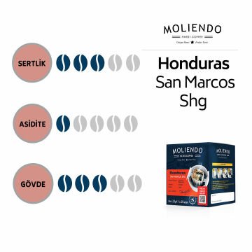 Moliendo Honduras San Marcos SHG Pratik Filtre Kahve 10x10 g