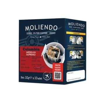 Moliendo Colombia Medellin Supremo Pratik Filtre Kahve 10x10 g