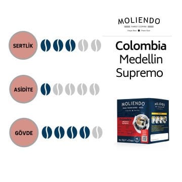 Moliendo Colombia Medellin Supremo Pratik Filtre Kahve 10x10 g