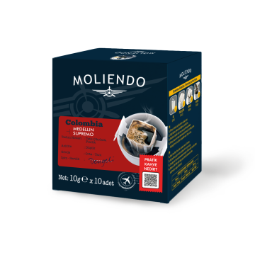 Moliendo Colombia Medellin Supremo Pratik Filtre Kahve 10x10 g