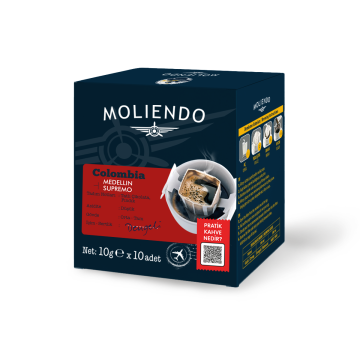 Moliendo Colombia Medellin Supremo Pratik Filtre Kahve 10x10 g