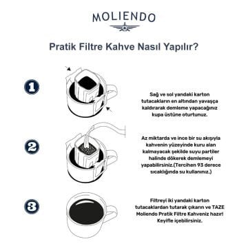 Moliendo Colombia Medellin Supremo Pratik Filtre Kahve 10x10 g