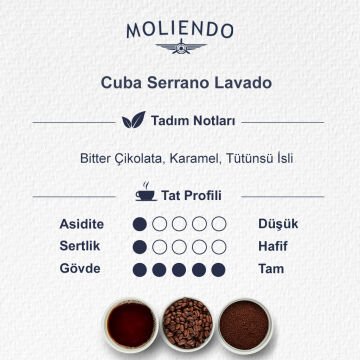 Moliendo Cuba Serrano Lavado Pratik Filtre Kahve 10x10 g