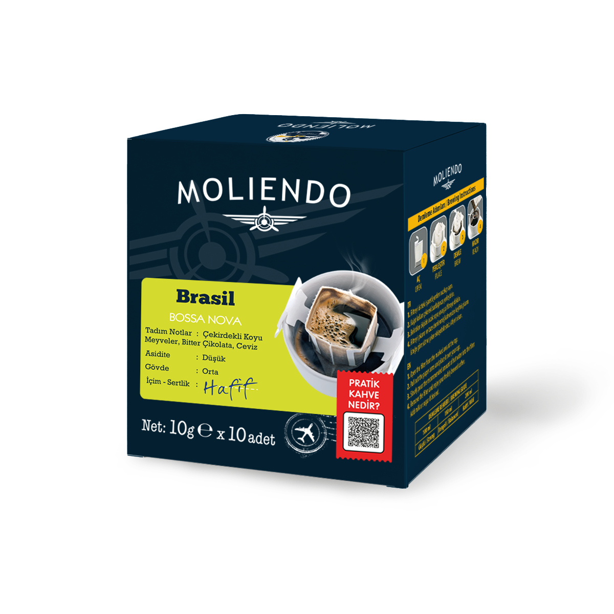 Moliendo Brasil Bossa Nova Pratik Filtre Kahve 10x10 g