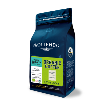 Moliendo Organic Indonesia Sumatra (Çekirdek) Yöresel Kahve 250 g