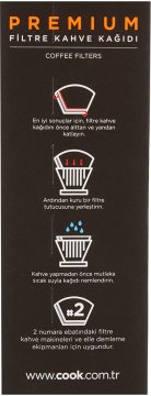 COOK Premium Filtre Kahve Kağıdı - Ebat 2