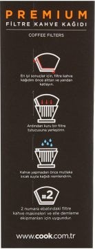 COOK Premium Filtre Kahve Kağıdı - Ebat 2
