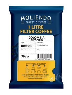 Moliendo 1 Litre Colombia Medellin Filtre Kahve 70 g