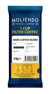 Moliendo 1 Cup Dark Blend Filtre Kahve 14 g