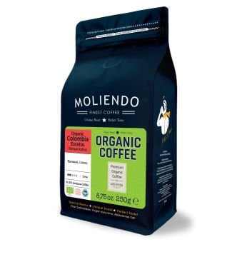 Moliendo Organic Colombia Excelso (Çekirdek) Yöresel Kahve 250 g