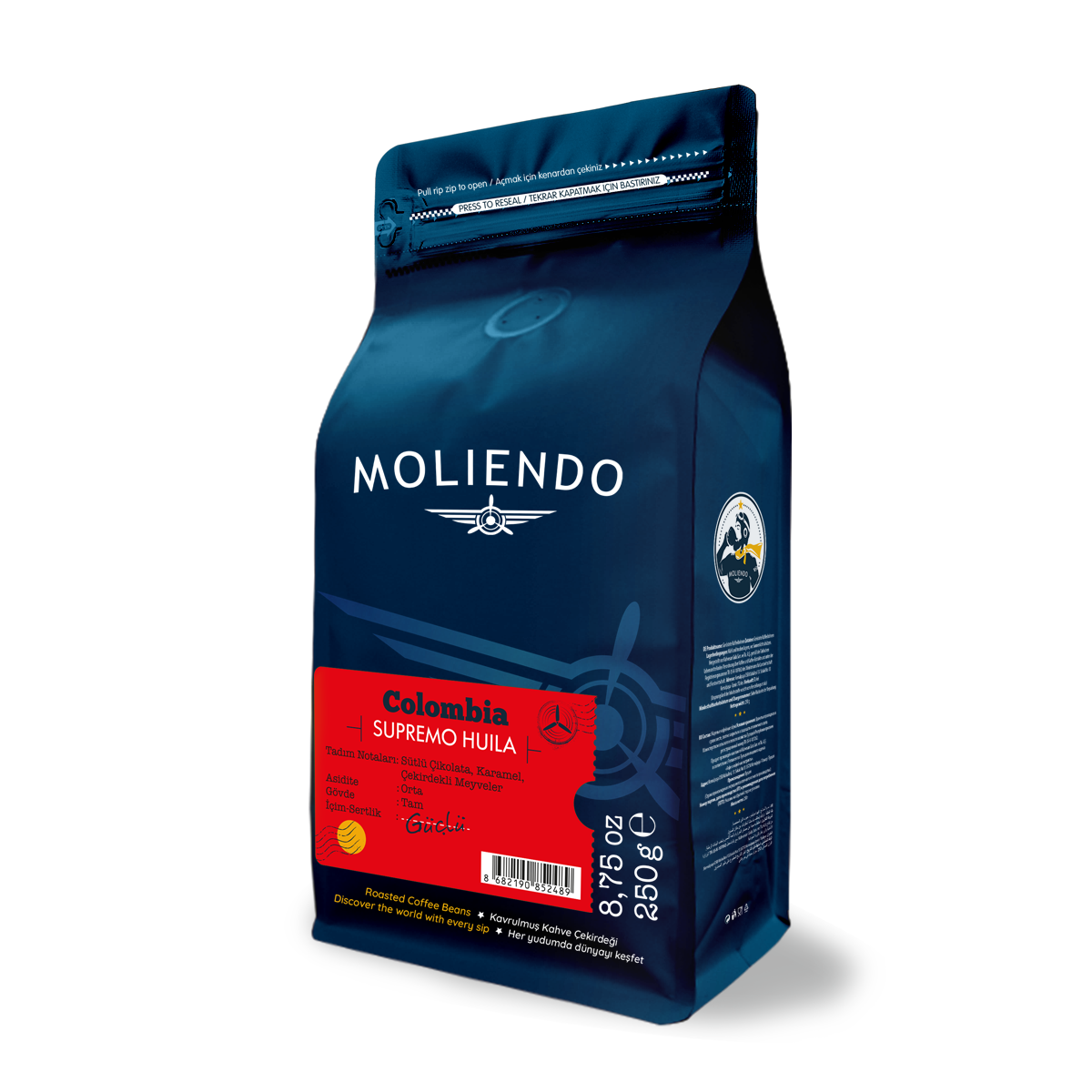 Moliendo Colombia Supremo Huila Yöresel Kahve