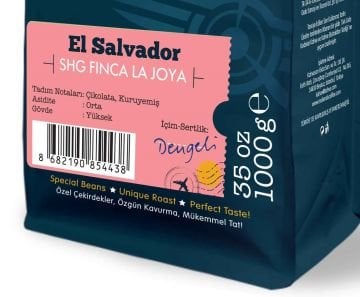 Moliendo El Salvador SGH Finca La Joya Yöresel Kahve 250 gr.