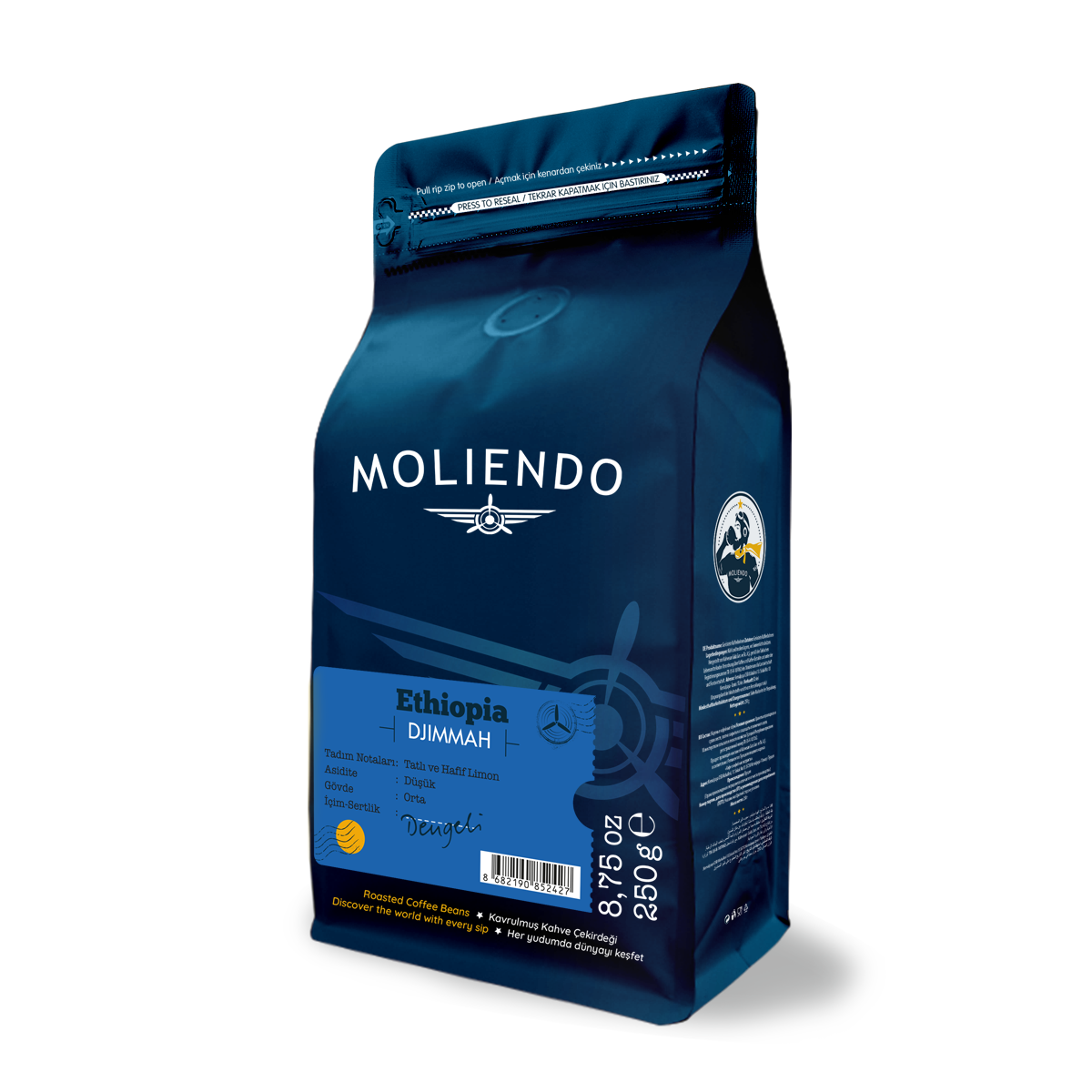Moliendo Ethiopia Djimmah Yöresel Kahve