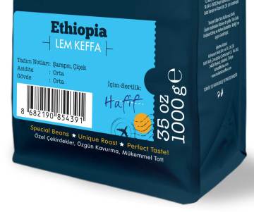 Moliendo Ethiopia Lem Keffa Yöresel Kahve