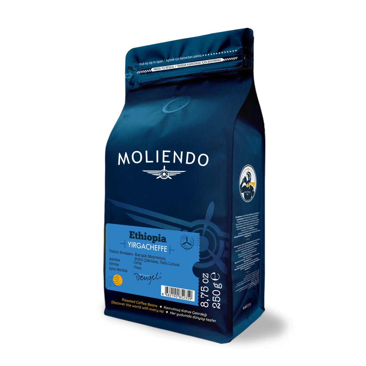 Moliendo Ethiopia Yirgacheffe Yöresel Kahve
