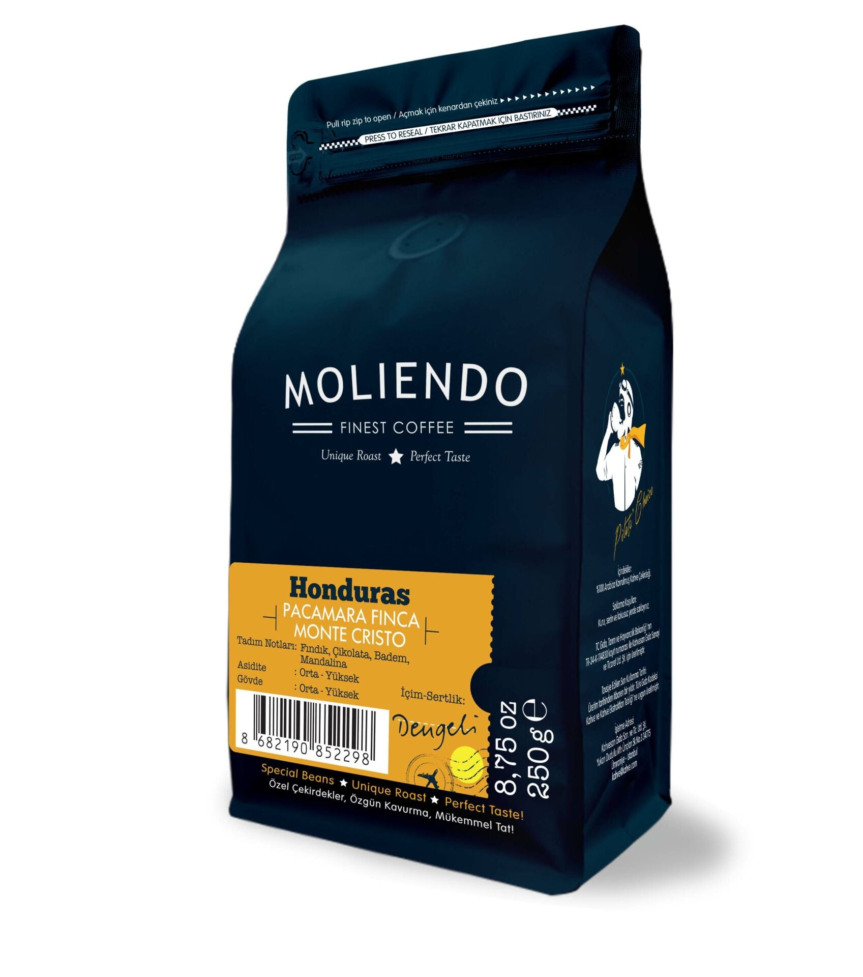 Moliendo Honduras Pacamara Finca Monte Cristo Yöresel Kahve