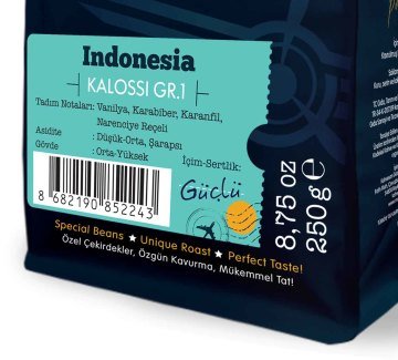 Moliendo Indonesia Kalossi Yöresel Kahve