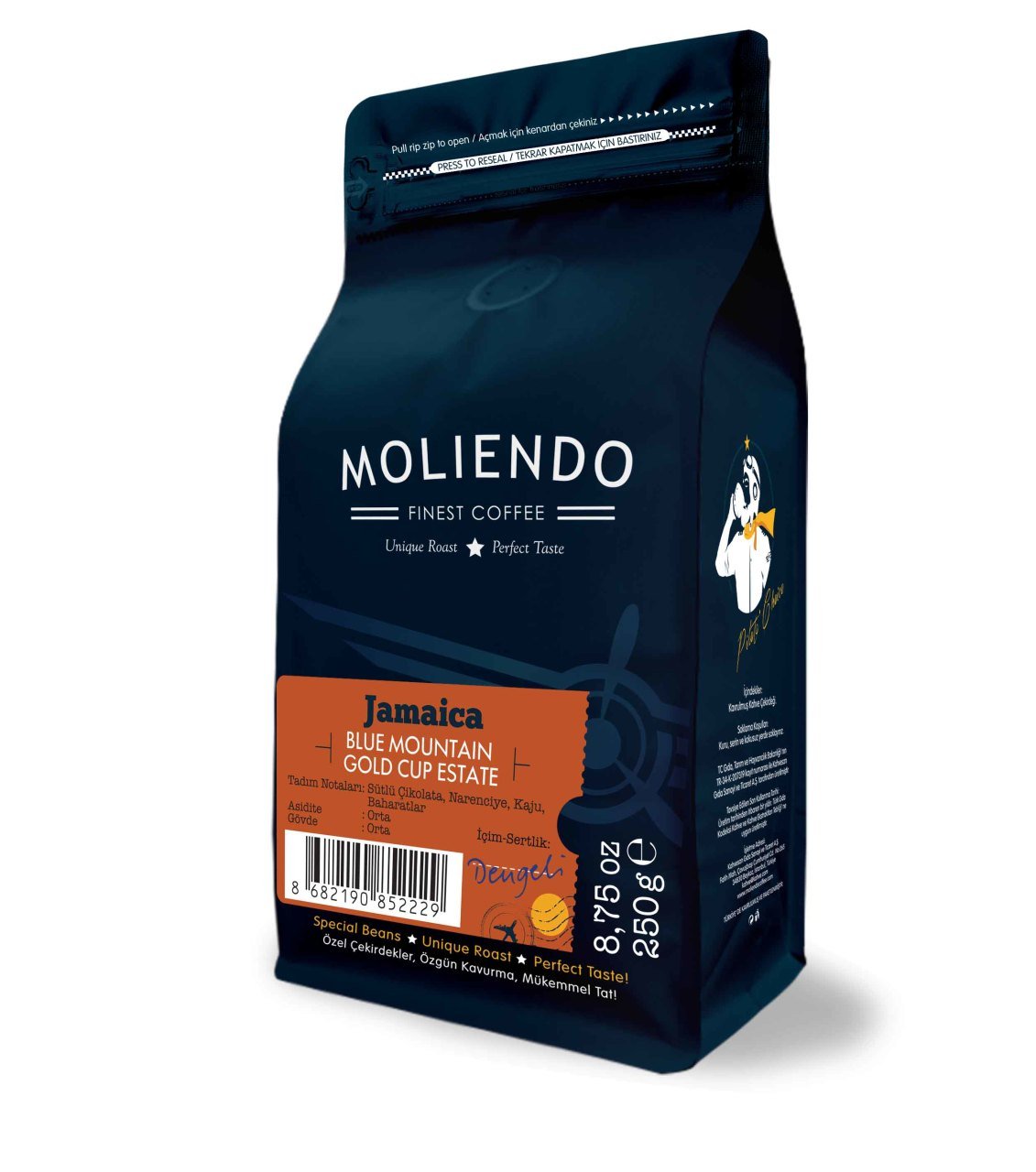 Moliendo Jamaica Blue Mountain Yöresel Kahve