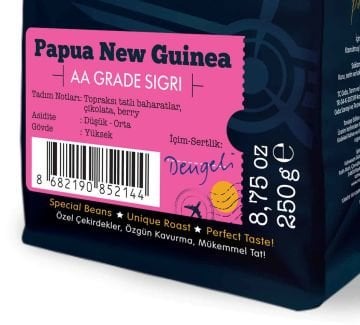 Moliendo Papua New Guinea Sigri AA Yöresel Kahve 4 X 250 gr.