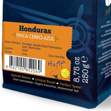 Moliendo Honduras Finca Cerro Azul Yöresel Kahve 250 gr.