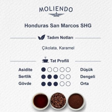 Moliendo Honduras San Marcos SHG Yöresel Kahve 1000 gr.