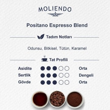 Moliendo Positano Espresso Blend Kahve 1000 gr.