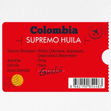 Moliendo Colombia Supremo Huila Yöresel Kahve 1000 gr.