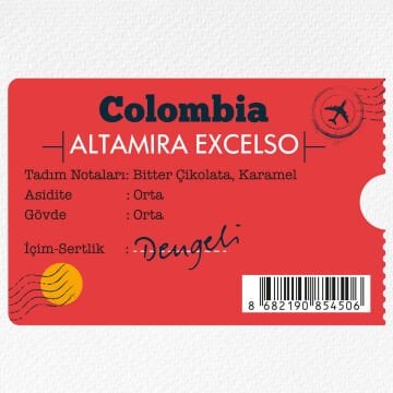 Moliendo Colombia Altamira Excelso Yöresel Kahve 1000 gr.