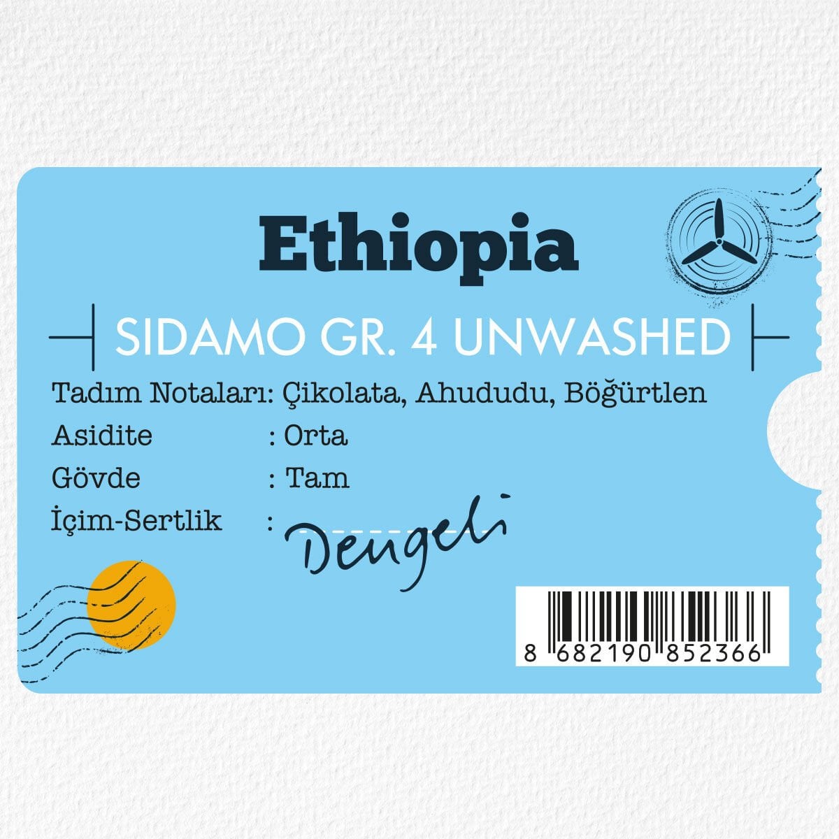 Moliendo Ethiopia Sidamo Gr 4 Kuru İşleme Yöresel Kahve 250 gr.