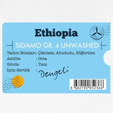 Moliendo Ethiopia Sidamo Gr 4 Kuru İşleme Yöresel Kahve 250 gr.