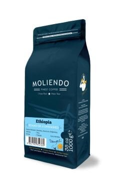 Moliendo Ethiopia Sidamo Gr 4 Kuru İşleme Yöresel Kahve 1000 gr.