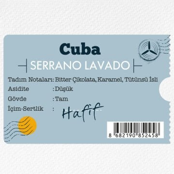 Moliendo Cuba Serrano Lavado Yöresel Kahve 250 gr.