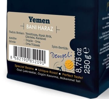 Moliendo Yemen Bani Haraz Yöresel Kahve 250 gr.