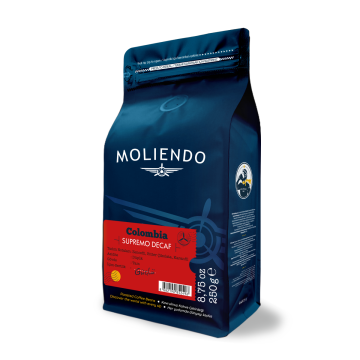 Moliendo Colombia Supremo Decaf  (Kafeinsiz) Yöresel Kahve 250 gr.