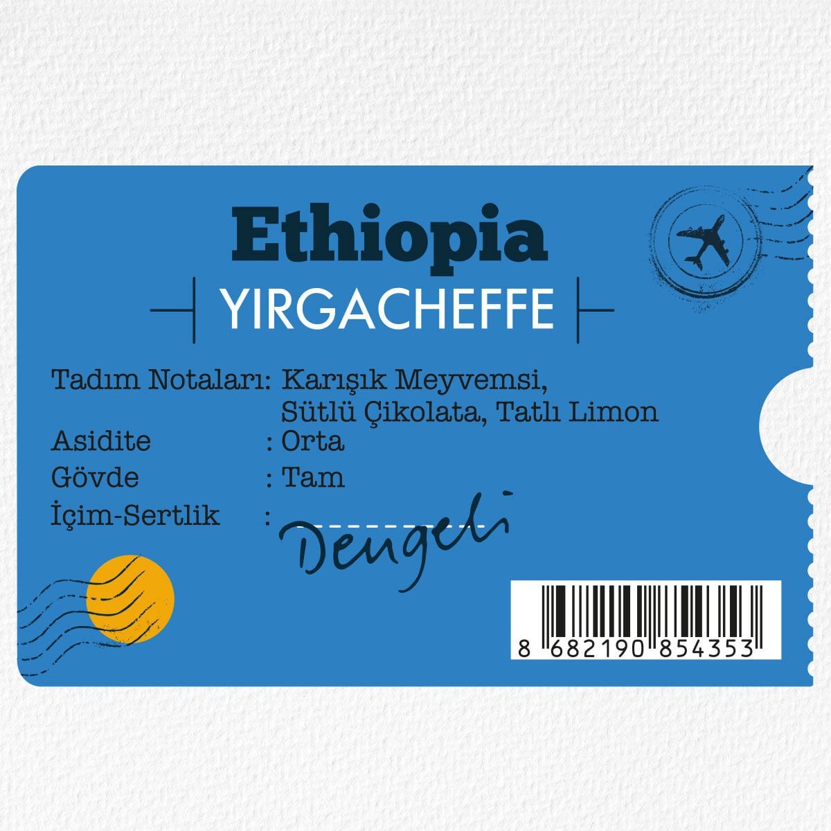 Moliendo Ethiopia Yirgacheffe Yöresel Kahve 1000 gr.