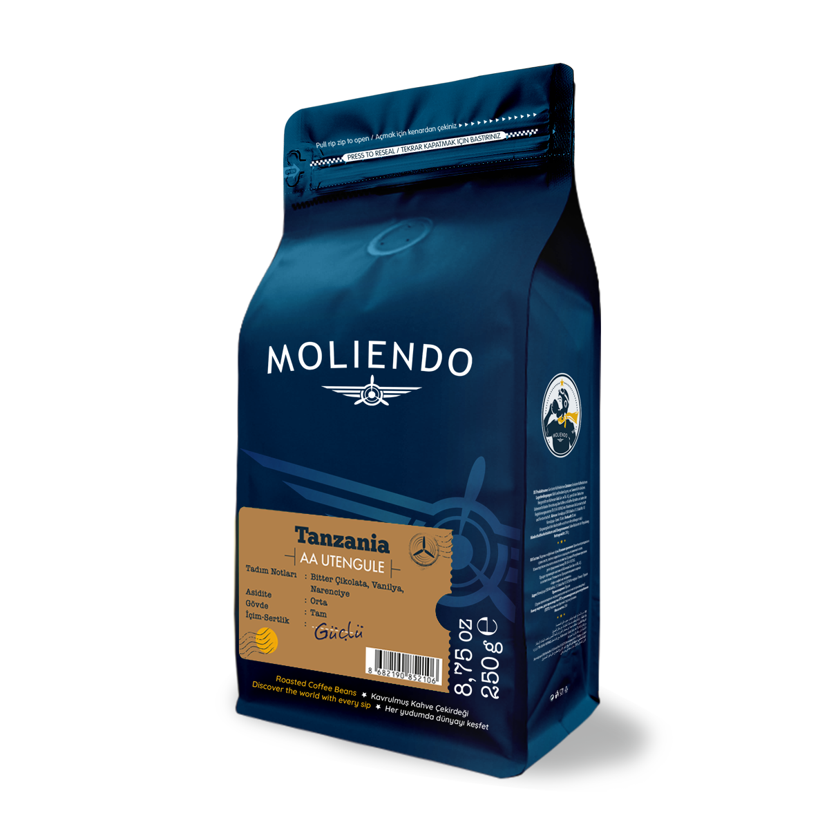Moliendo Tanzania Utengule AA Yöresel Kahve 250 gr.