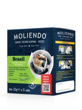 Moliendo Brasil  Fazenda Yellow Bourbon Pratik Filtre Kahve 5x10 g