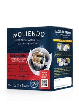Moliendo Colombia Medellin Pratik Filtre Kahve 5x10 g