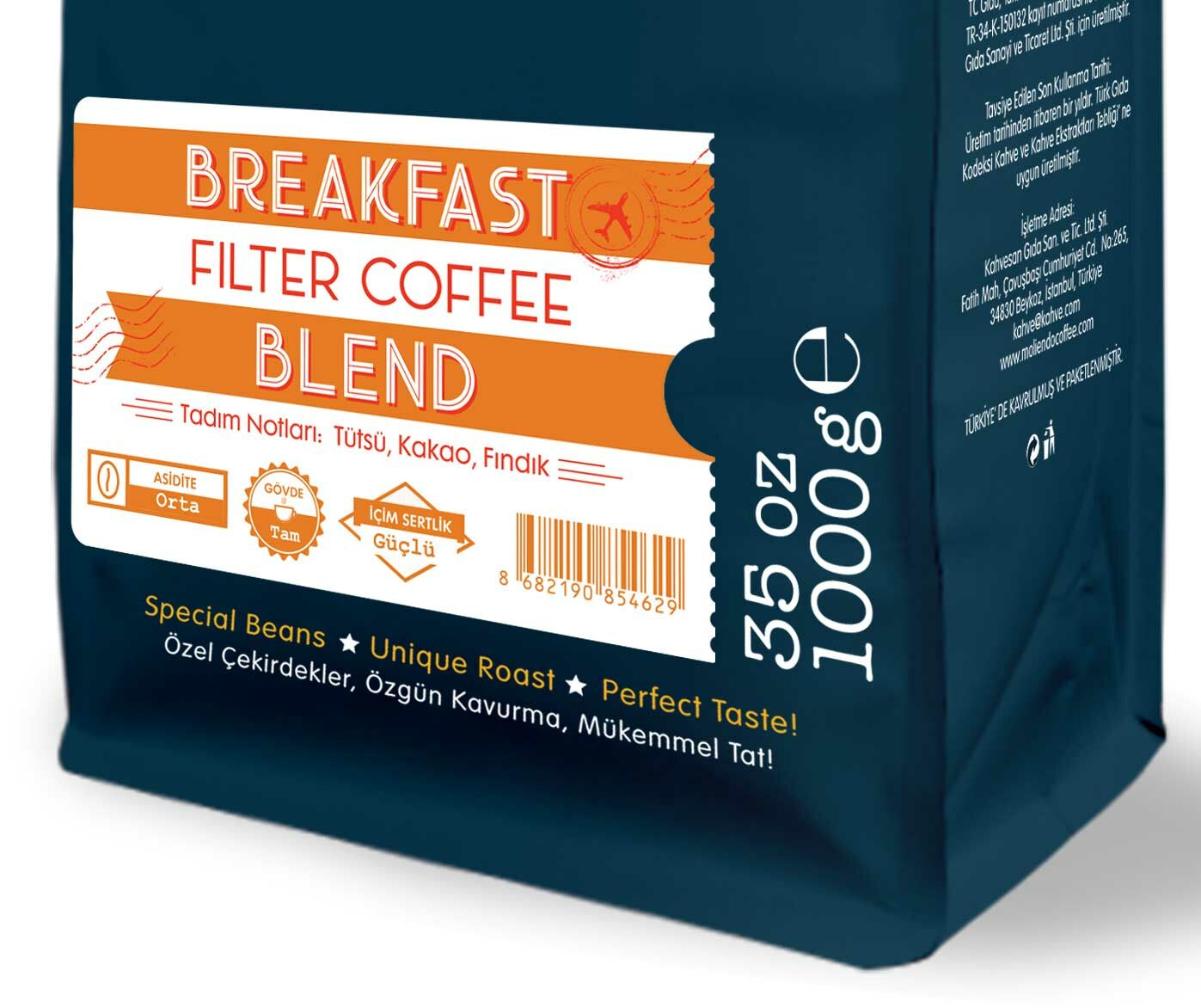 Moliendo Breakfast Blend Filtre Kahve 1000 gr.