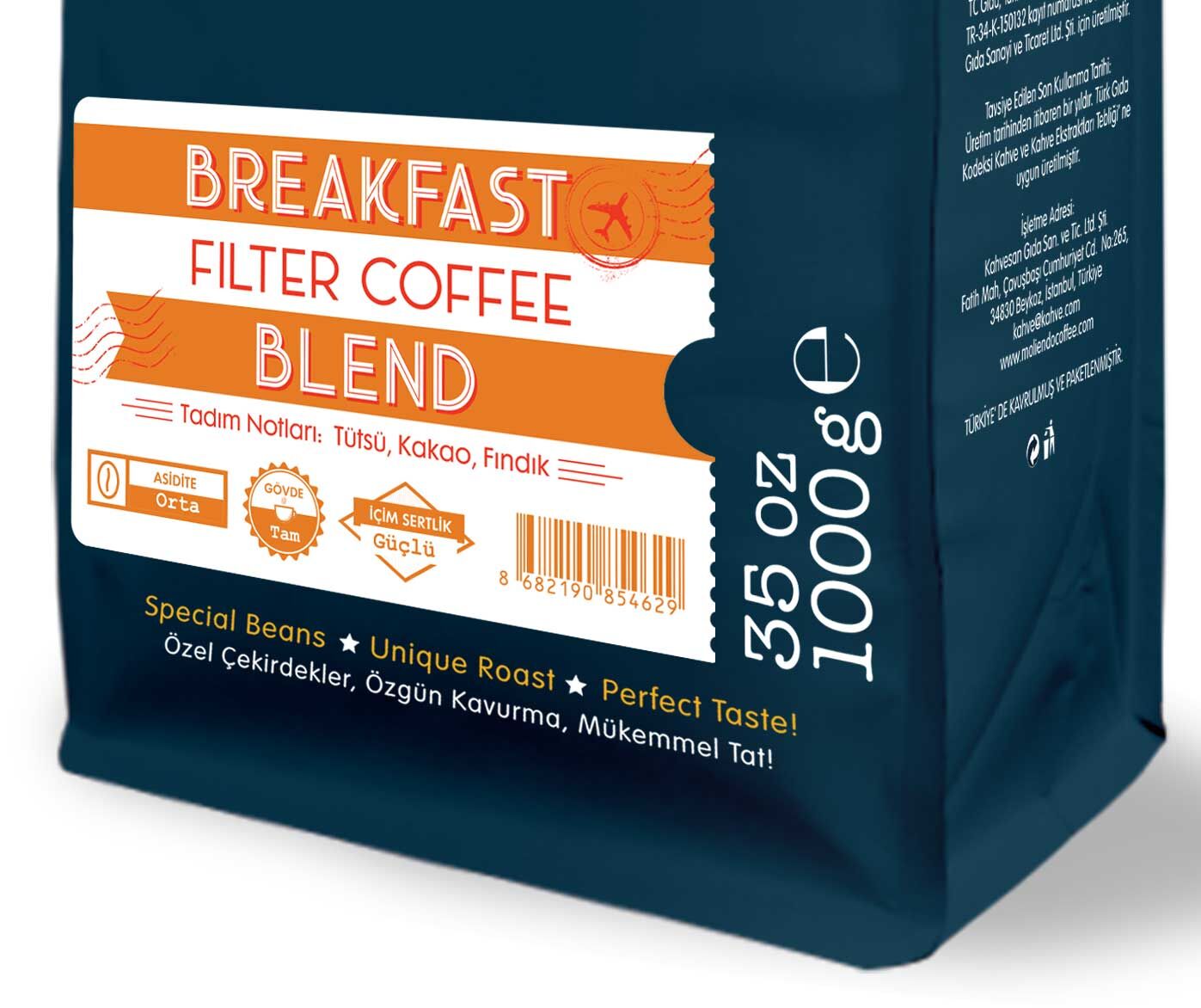 Moliendo Breakfast Blend Filtre Kahve 1000 gr.