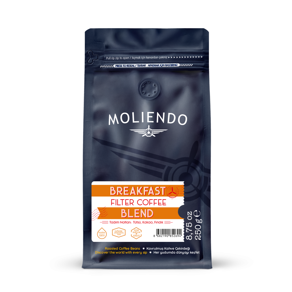 Moliendo Breakfast Blend Filtre Kahve 250 gr.
