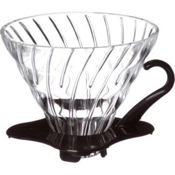 Hario V60 02 Dripper Siyah Cam