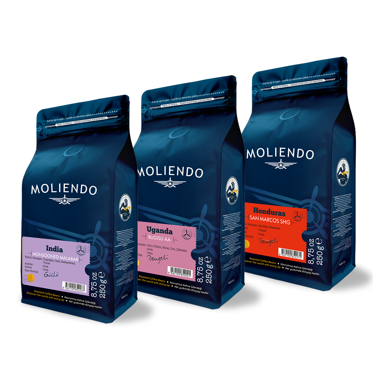 Moliendo Filtre Kahve Avantaj Paketi 3x250 g